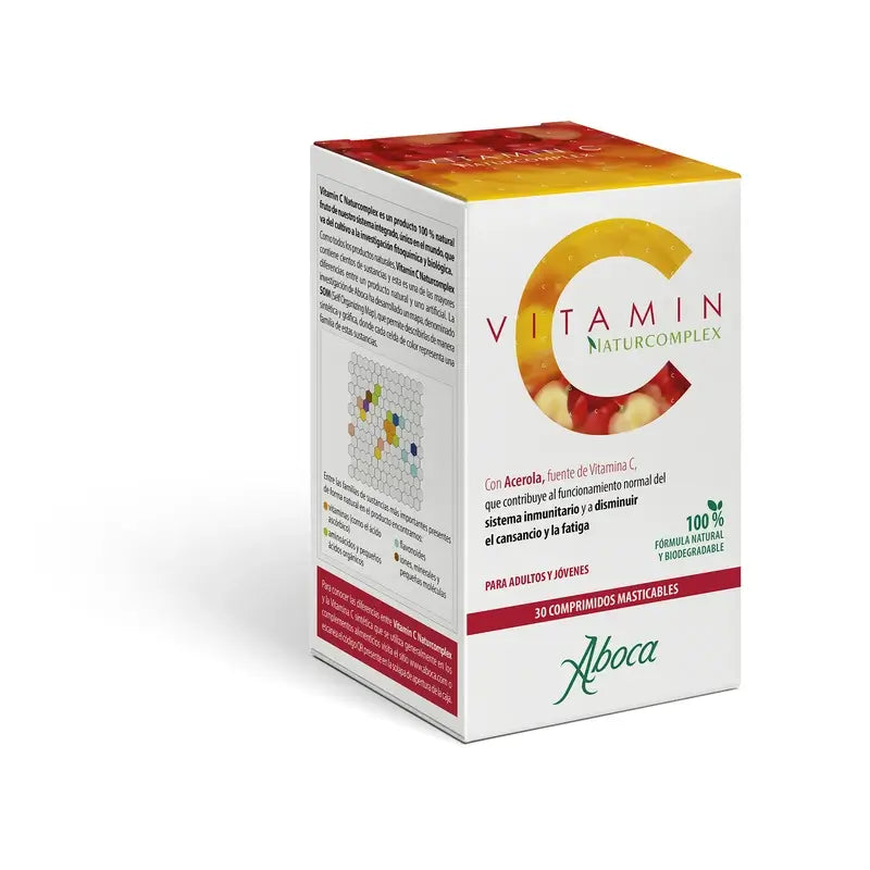Aboca Vitamin C Naturcomplex Nahrungsergänzungsmittel, 30 Tabletten