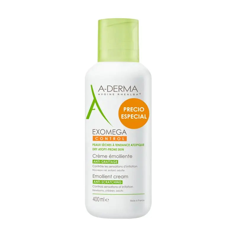 A-Derma Exomega Control Emollient Cream for Atopic Skin 400 ml