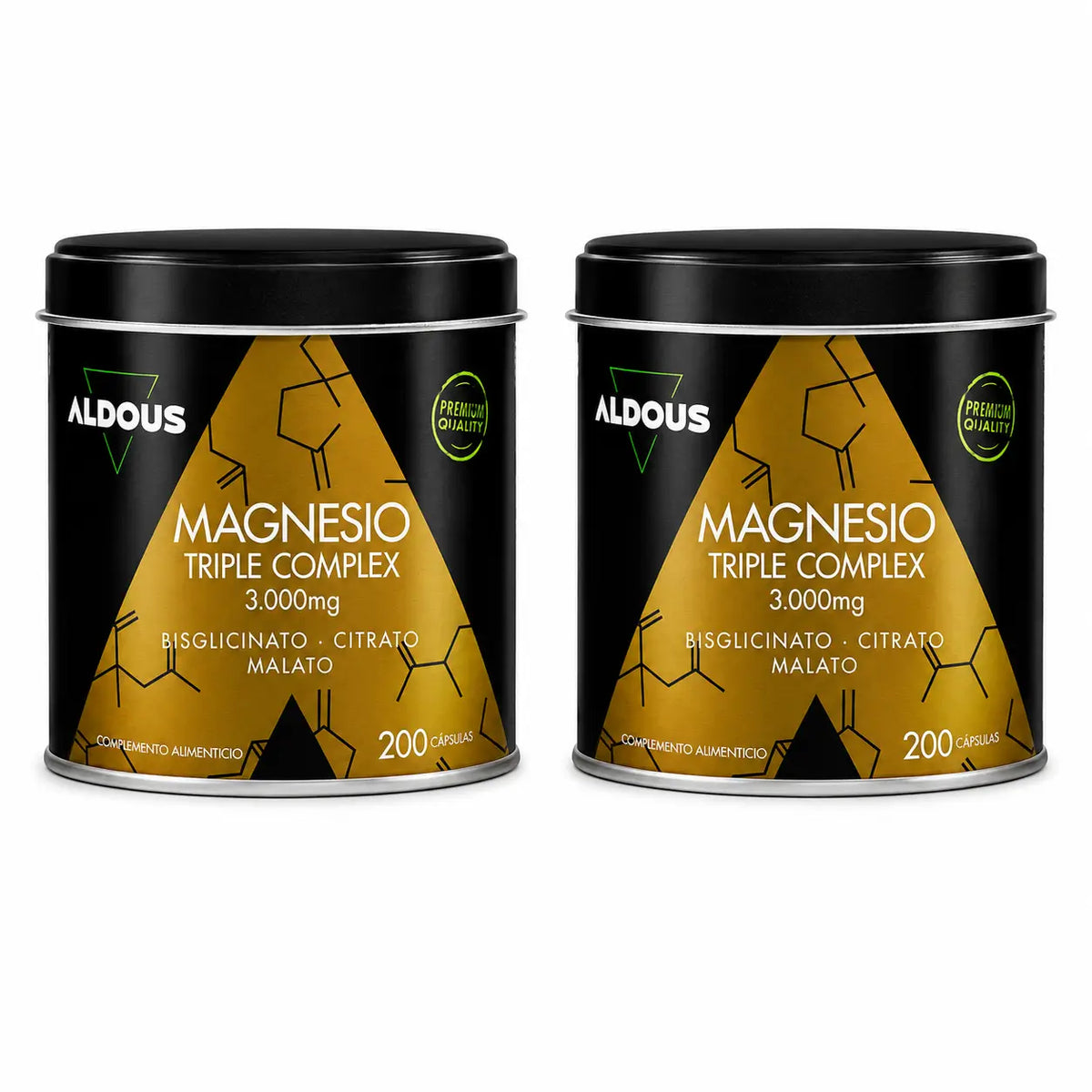 Aldous Bio Magnesium Complex Triple 3000Mg, 200 Kapseln, Packung 2