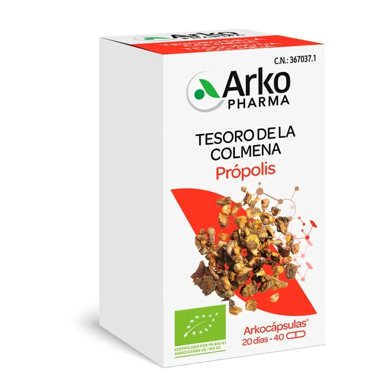 Arkopharma Arkocápsulas Propolis Bio, 40 capsules