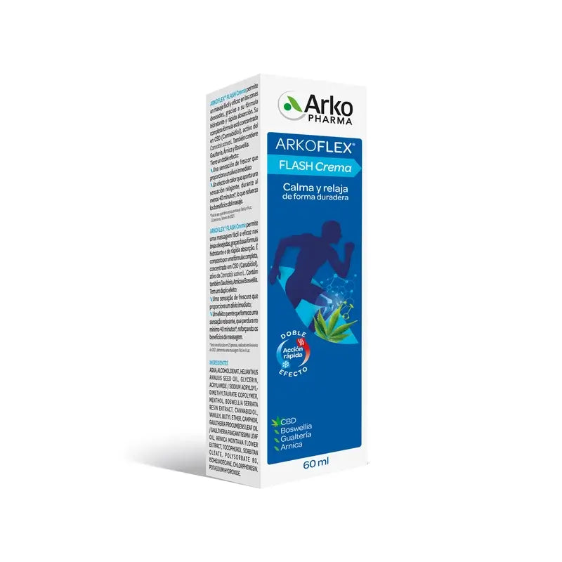 Arkopharma Arkoflex Flash CBD Wärmende Creme, 60 ml