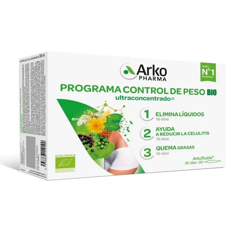 Arkopharma Arkofluido Bio Weight Control Programme, 30 phials