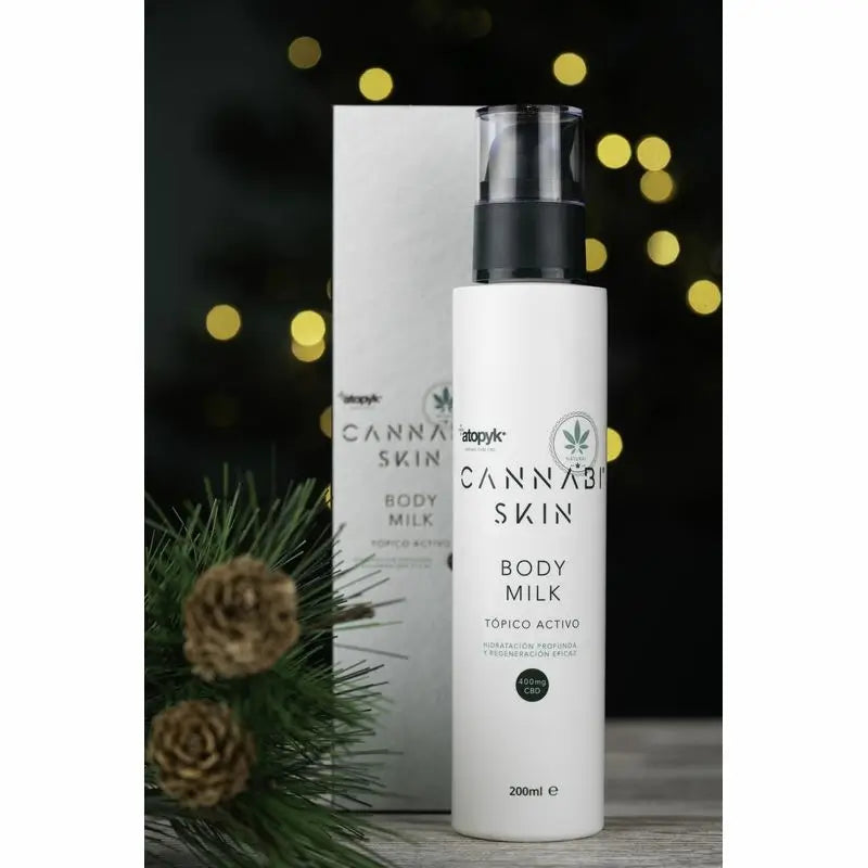 Atopyk Cannabiskin Bodymilk Natürliche feuchtigkeitsspendende Körpermilch CBD, 200 ml