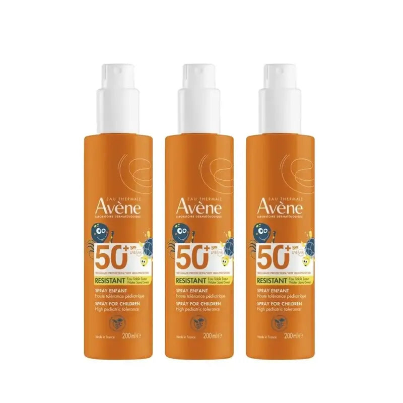 Avène Children's Sun Spray Spf 50+, 3 x 200 ml