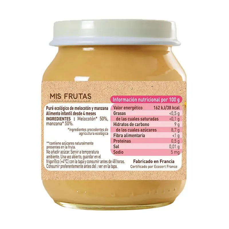 Babybio Pfirsich-Apfel, 130 g