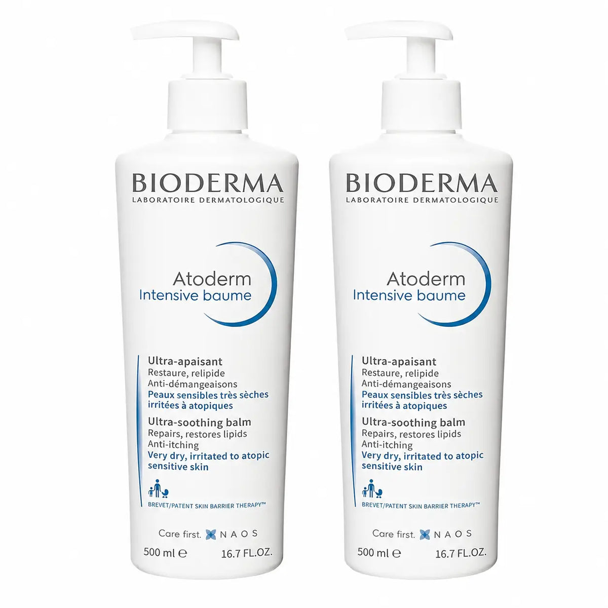 Bioderma Atoderm Intensive Baume 500 ml, 2er-Pack