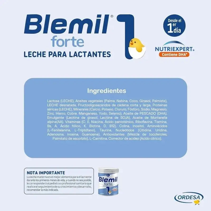 Blemil Plus 1 Forte, Packung 8 x 800 Gramm