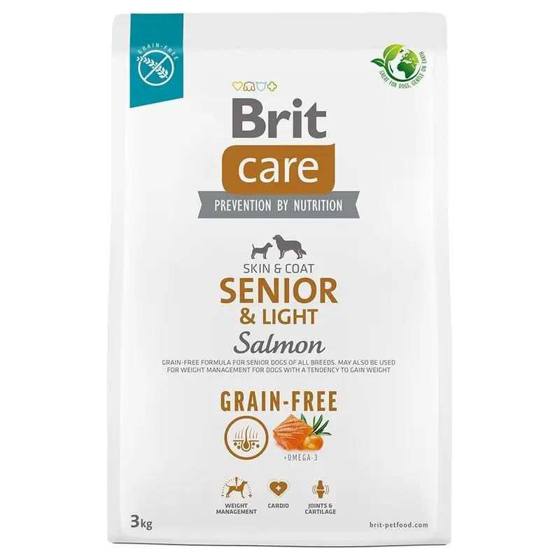 Brit Care Dog Adult Grain Free Senior Light Salmon 3Kg für Hunde