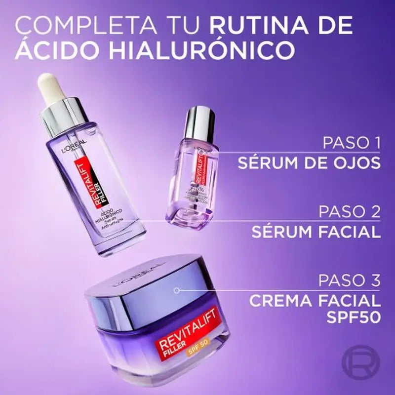 L'Oréal Paris Intensive Regenerationscreme mit Hyaluronsäure und LSF 50: Volumen und UVB/UVA-Schutz