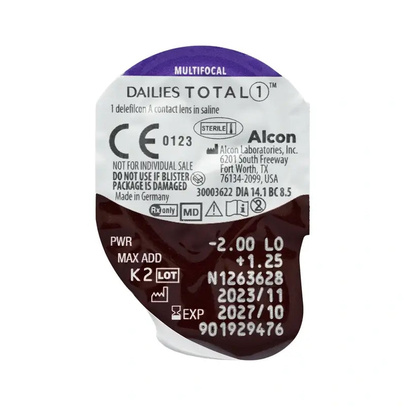 Dailies Total1 Multifokale Tageslinsen, 90 Stück