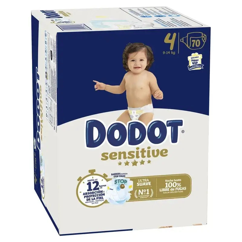 Dodot Sensitive Box Größe 4, 2x70 Windeln