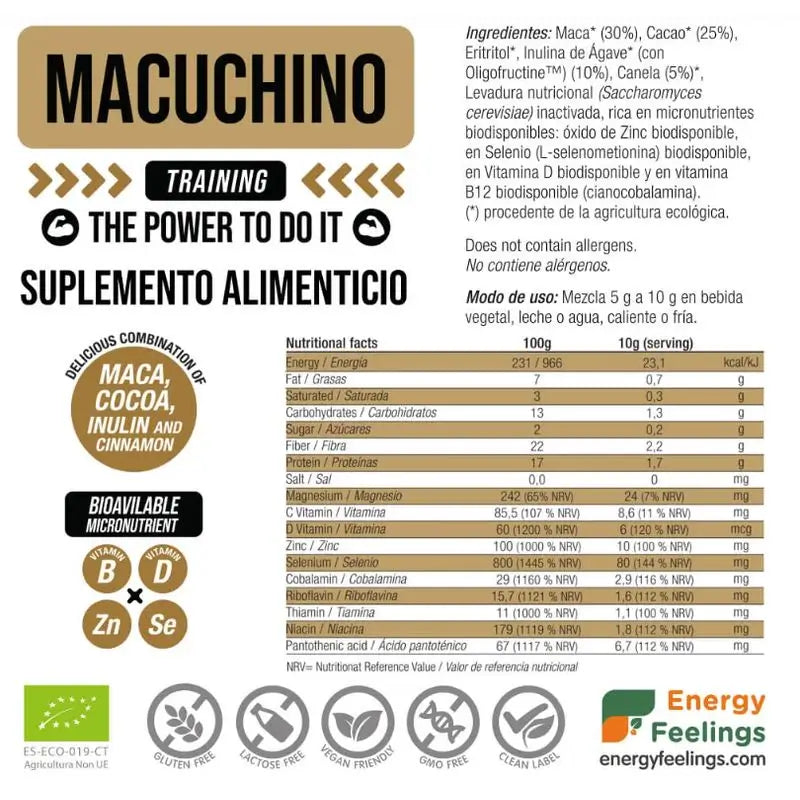 Energie-Gefühle Macuchino Training 500Gr. Eco