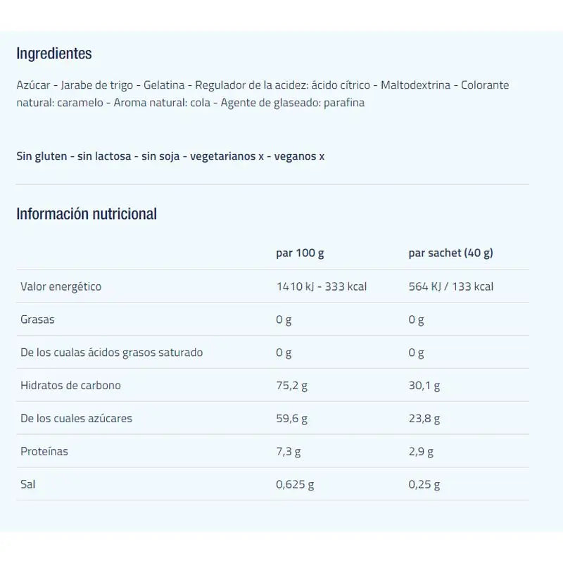 Etixx Sport Gummibärchen Cola 12er-Pack