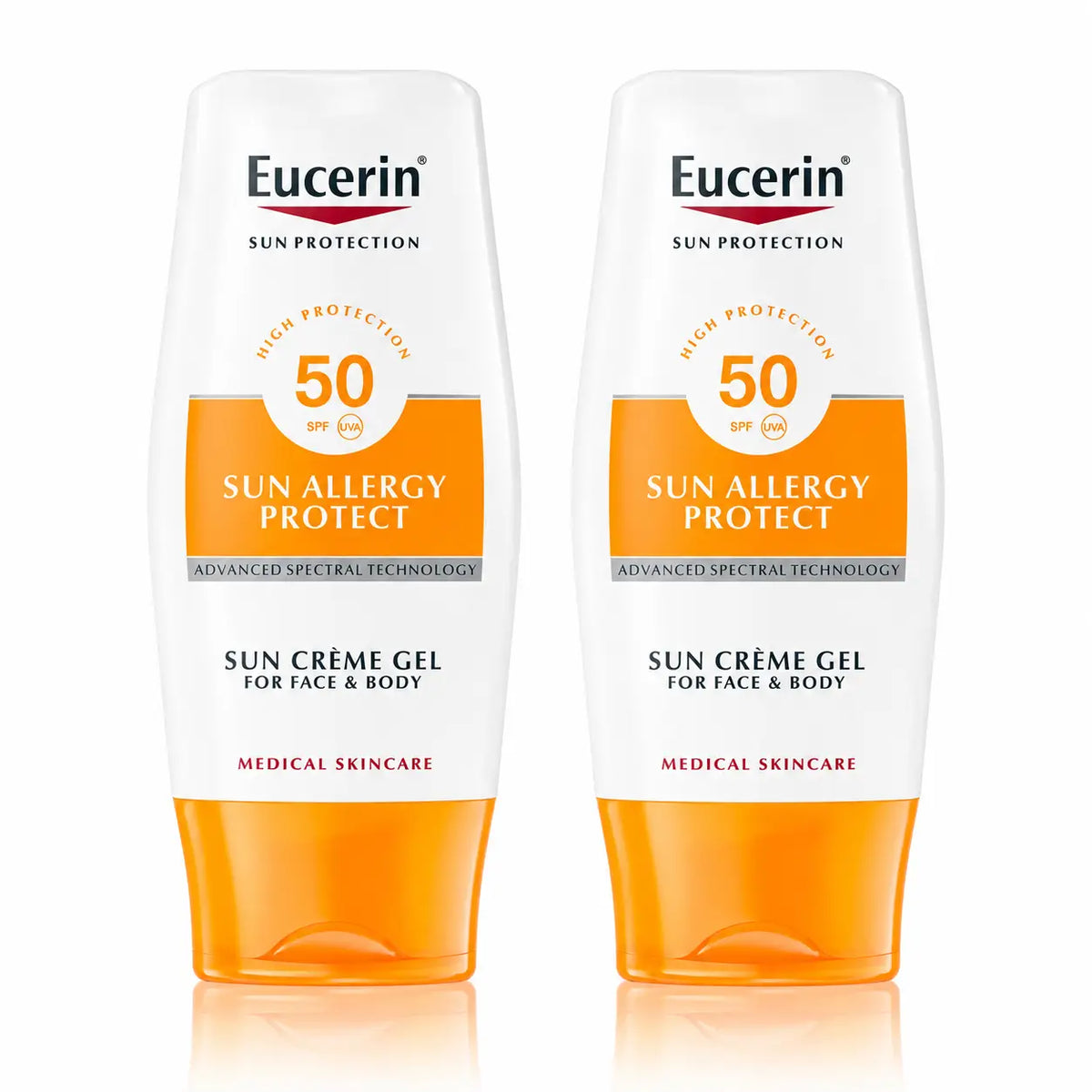 Eucerin Solar Gel Creme Allergie, 150 ml, 2er-Pack