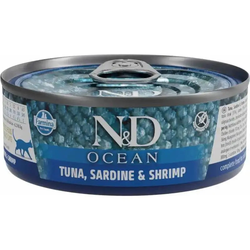 Farmina N&D Cat Ocean Ocean Tuna Sardine Shrimp 24X70Gr