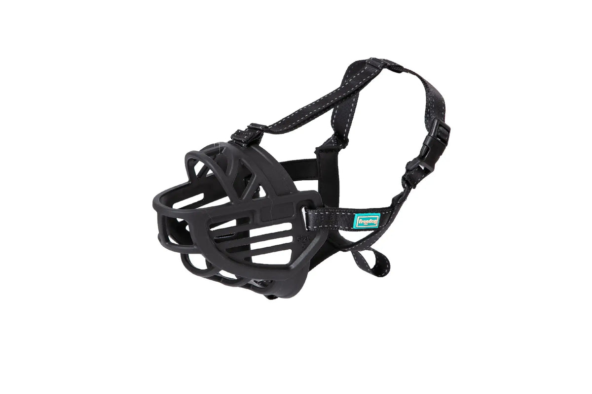 Freedog Maulkorb Ergo Plus Schwarz XL, 35 cm