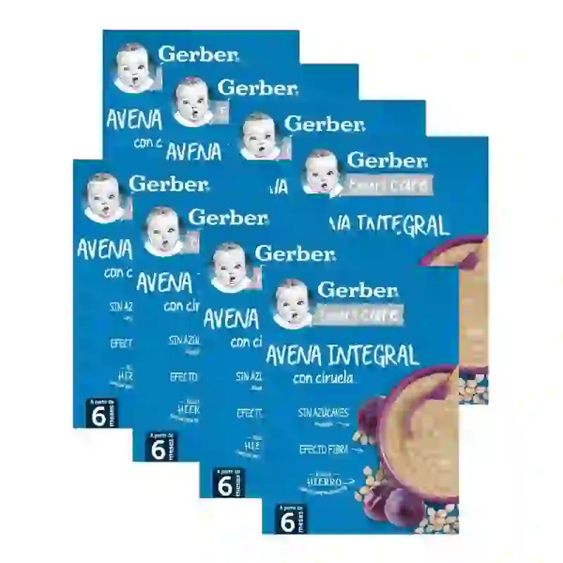 Gerber Porridge Haferflocken & Pflaume, 8X250 Gr