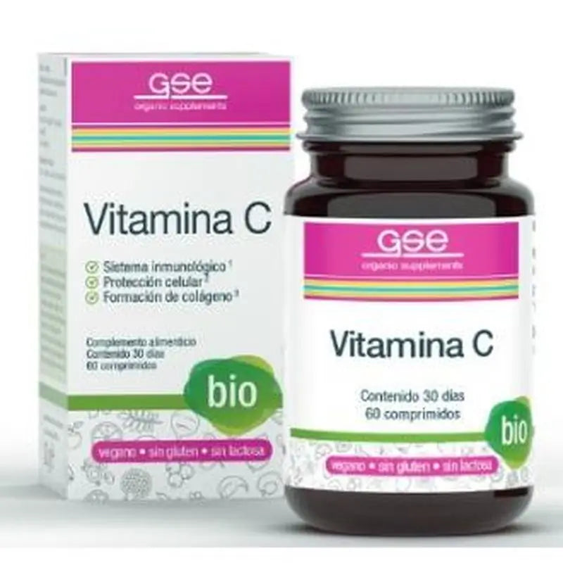 Gse Vitamin C 60 Tablets Bio Vegan