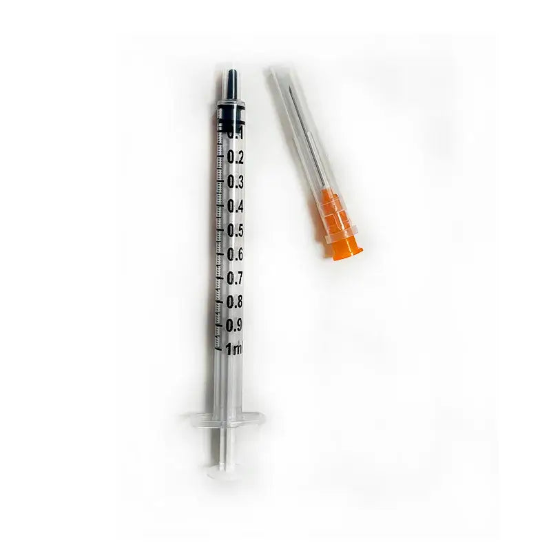 Spritze mit Nadel 1 ml, 100 Stück (25gx16mm)