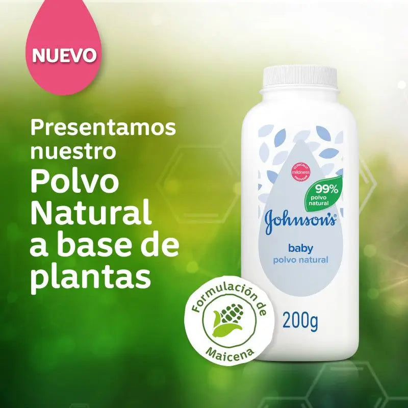 Johnson'S Baby Natural Puder, 200 g