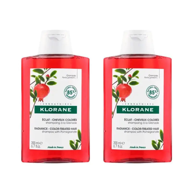 Klorane Granatapfel-Extrakt Shampoo, 2X200 Ml