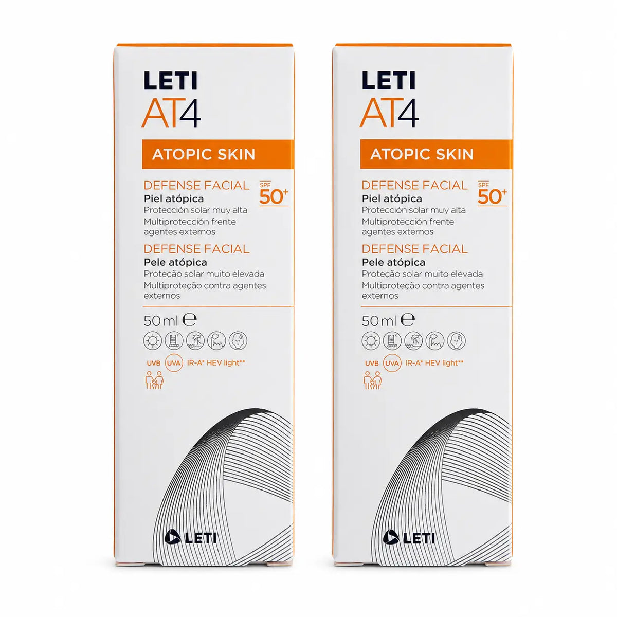 Letiat4 Defence Facial Spf50+, 50 ml Packung 2