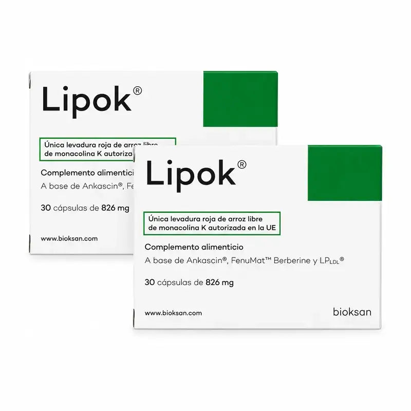 Lipok Nahrungsergänzungsmittel, Packung mit 2 x 30 Kapseln