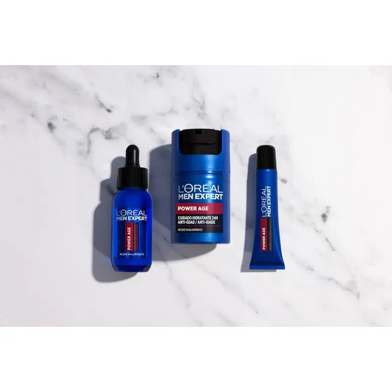 L'Oréal Paris Men Expert Power Age Serum: Anti-Ageing mit Hyaluronsäure, mindert Falten