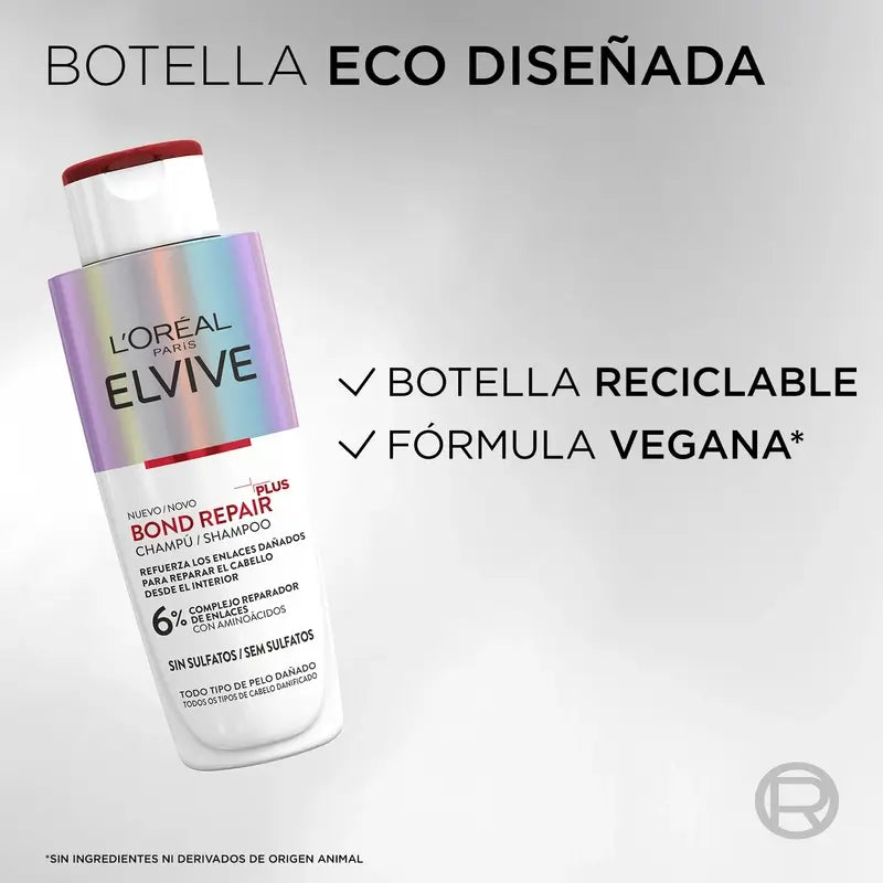 L'Oréal Paris Elvive Bond Repair Plus Kräftigendes Shampoo, 200 ml