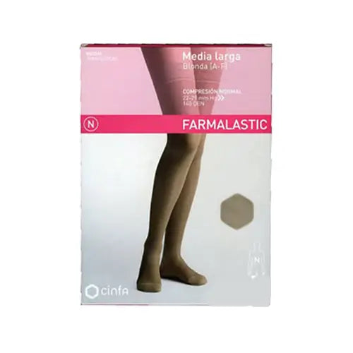 Farmalastic Long Pantyhose Compression Normal Compression Cappuccino Queen Size