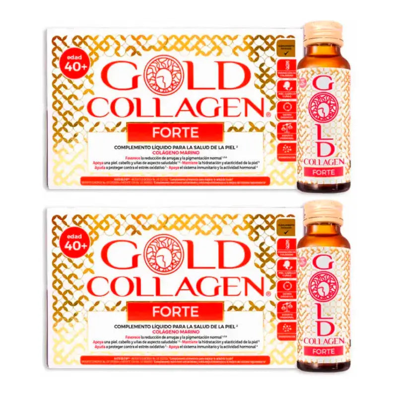 Gold Collagen Forte, Packung 2 x 10 x 50 ml