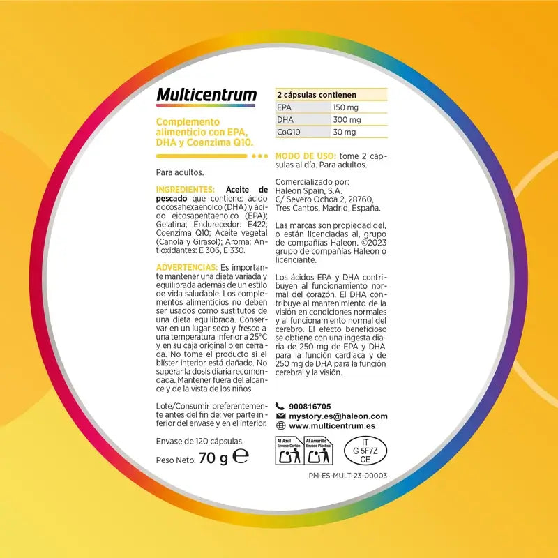 Multicentrum Boost Omega 3 , 120 Tabletten