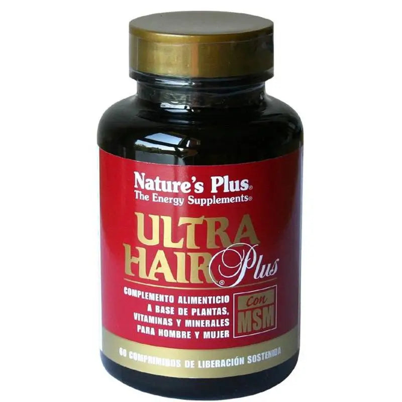 Natures Plus Ultra Hair Plusus With Msm, 60 Tablets
