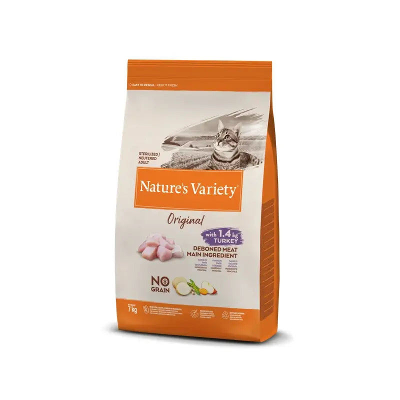 Nature'S Variety Feline Feline Adult Original Sterilised Turkey, 7 kg, Katzenfutter