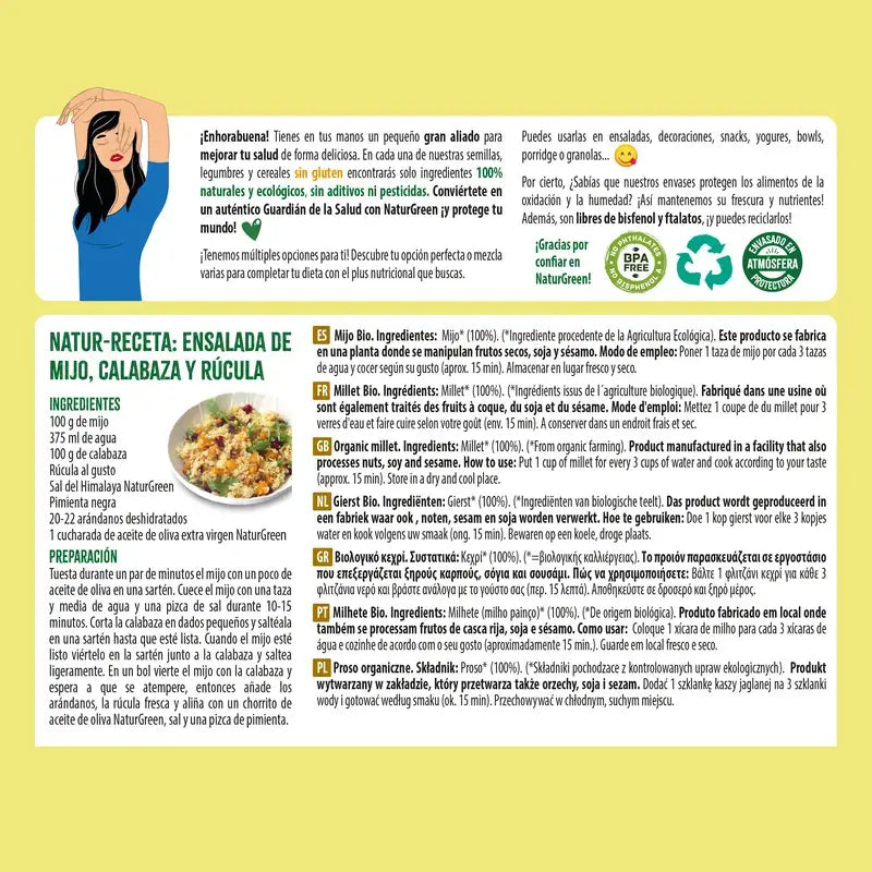 Naturgreen Bio-Hirse, 500 g