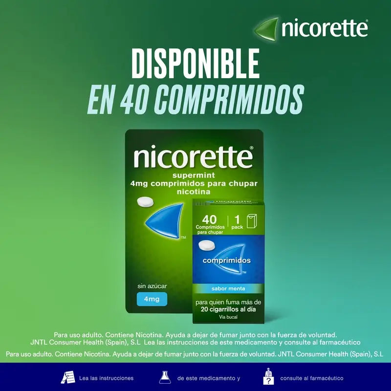 Nicorette® Supermint 4 mg, 40 Tabletten