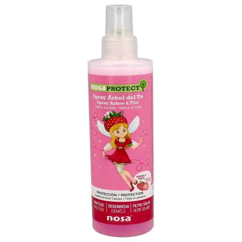 Nosa Tea Tree Rose Detangling Spray, 250 ml