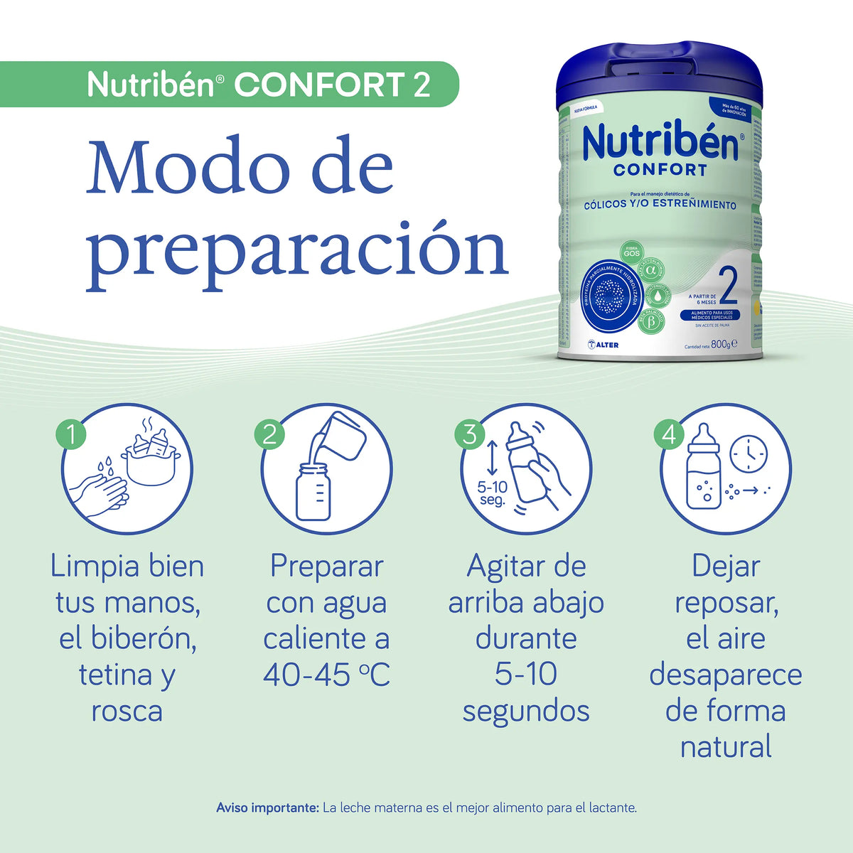 Nutribén Comfort 2 Milchfortsetzung, 4 x 800g