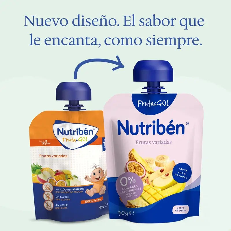 Nutriben Fruta&Go Assorted Fruits 90 g