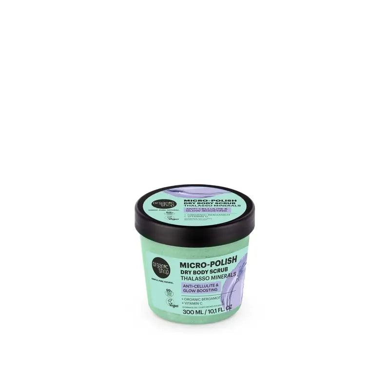 Organic Shop – Trockenes Peeling mit Mikro-Polierwirkung gegen Cellulite, 300 ml