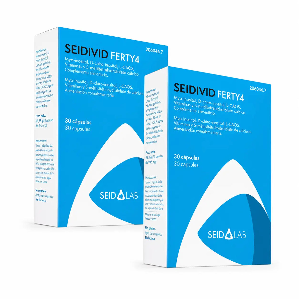 Seidivid Ferty4 , Packung 2x30 Kapseln