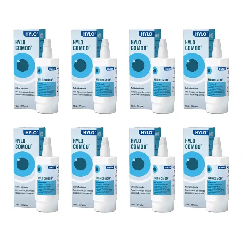 Hylo Comod Augentropfen 10 ml, Packung mit 8 Stück
