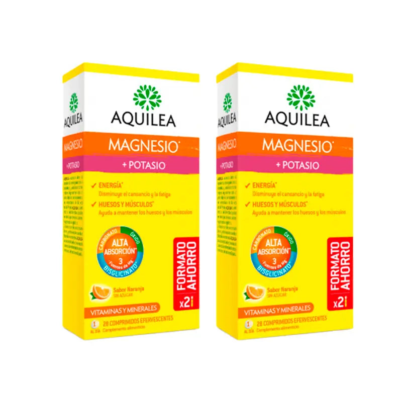 Aquilea Magnesium + Potassium, Pack 2x28 Tablets