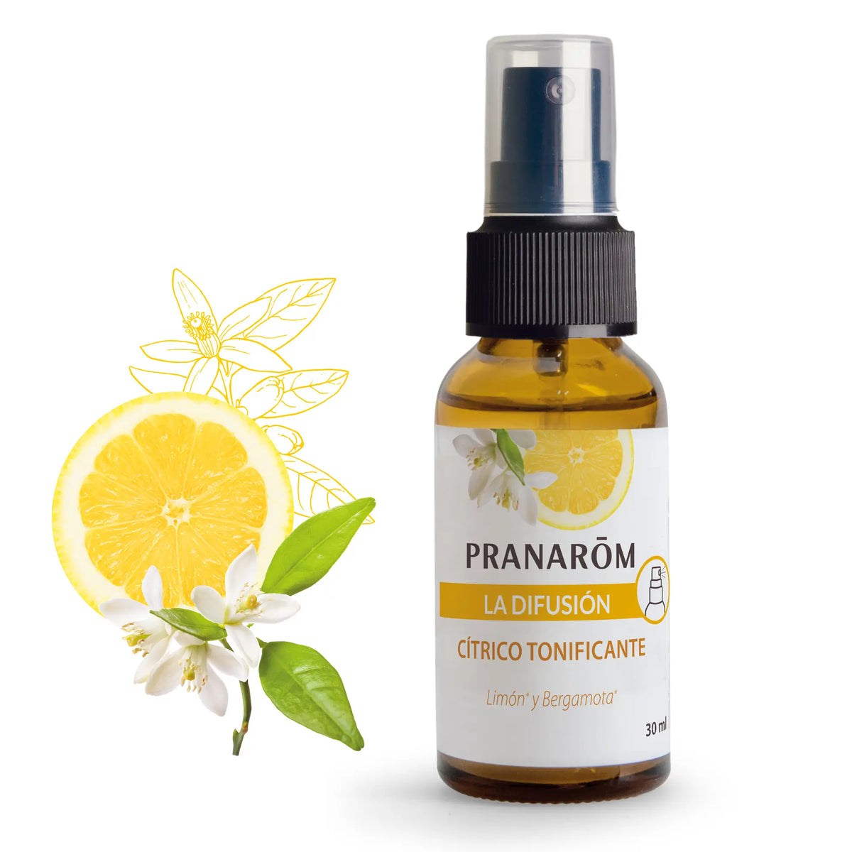 Pranarom Citrus Diffusion Toning Spray, 30ml