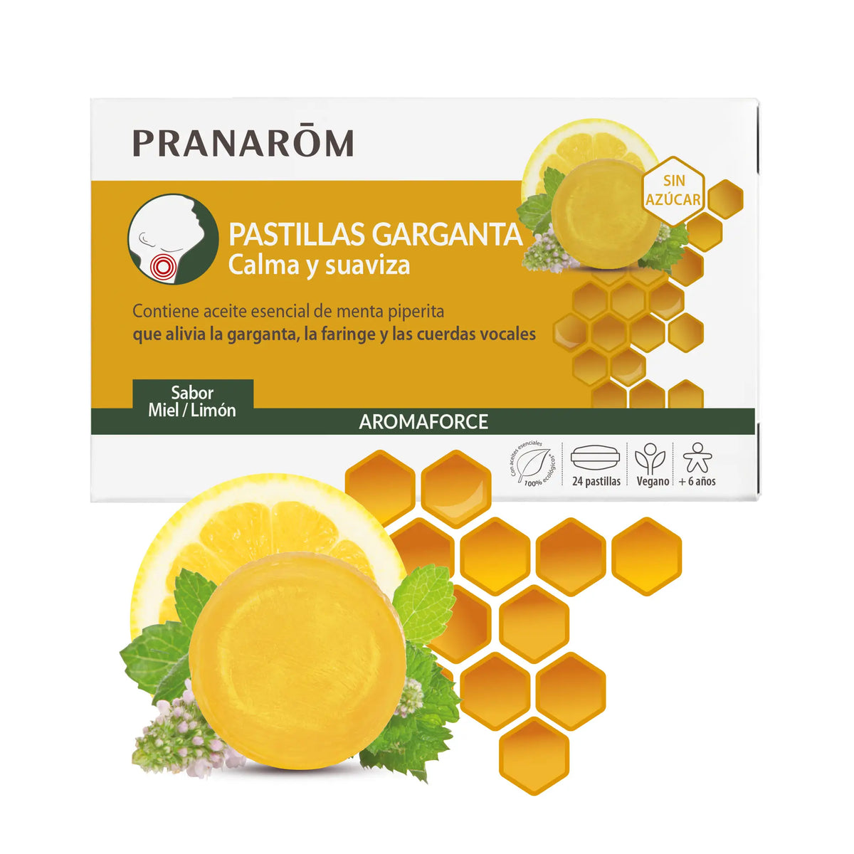 Pranarom Aromaforce Throat lozenges, 24 lozenges