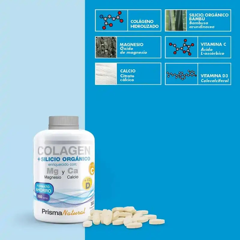 Prisma Natürliches Kollagen + Bio-Silizium, 360 Tabletten
