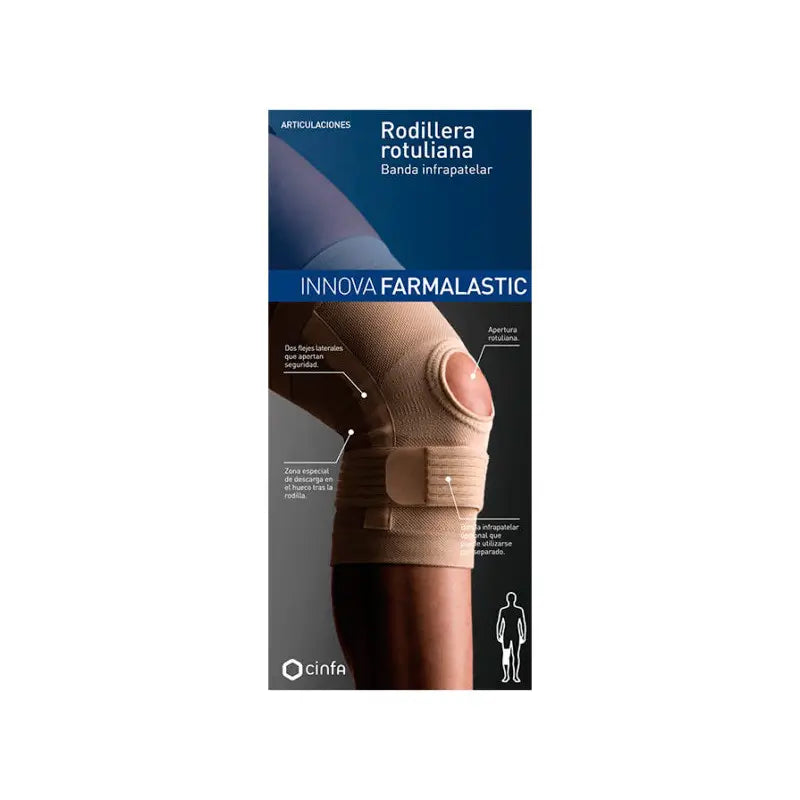 Patellar Knee Brace with Infrapatellar Band, Size M Beige