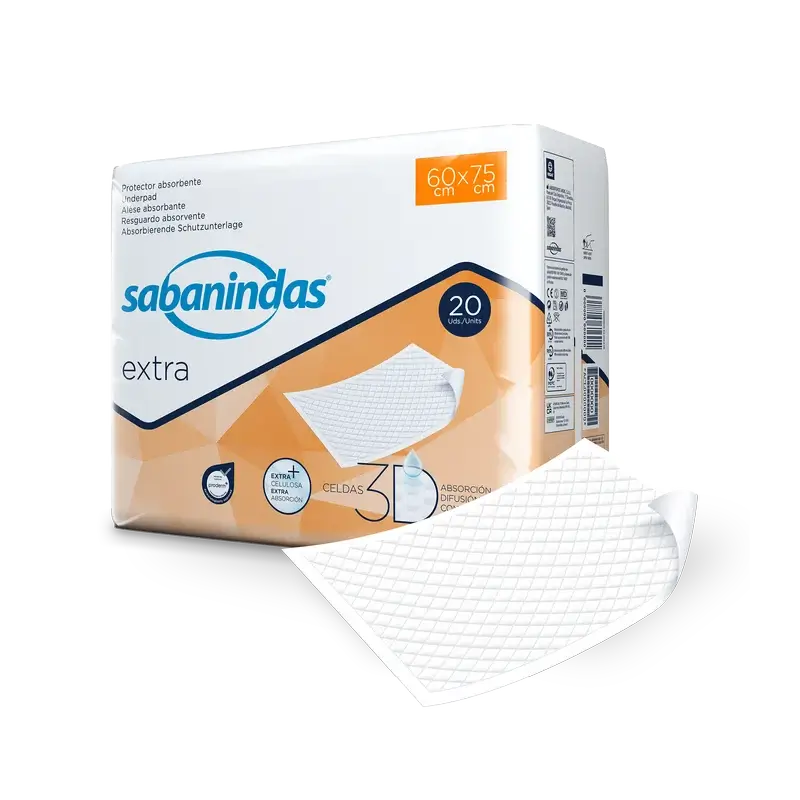 Sabanindas Extra Großes Absorptionskissen 60 X 75 Cm. , 20 Stk.
