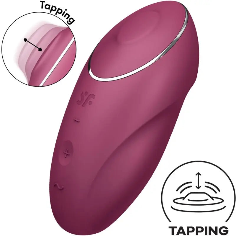 Satisfyer Tap & Climax 1 Vibrator Lay-On Rot