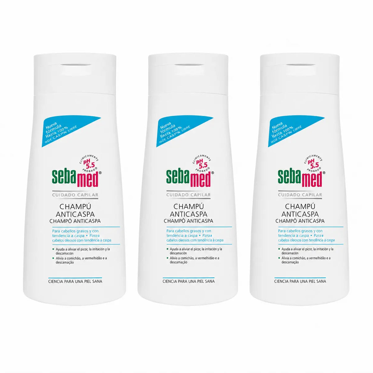 Sebamed Anti-Schuppen Shampoo 400 ml, 3er Pack